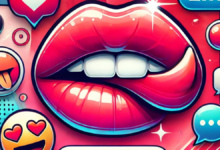 lip bite emoji